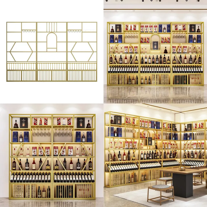Storage & Organization - Modern Wrought Iron Floor to Ceiling