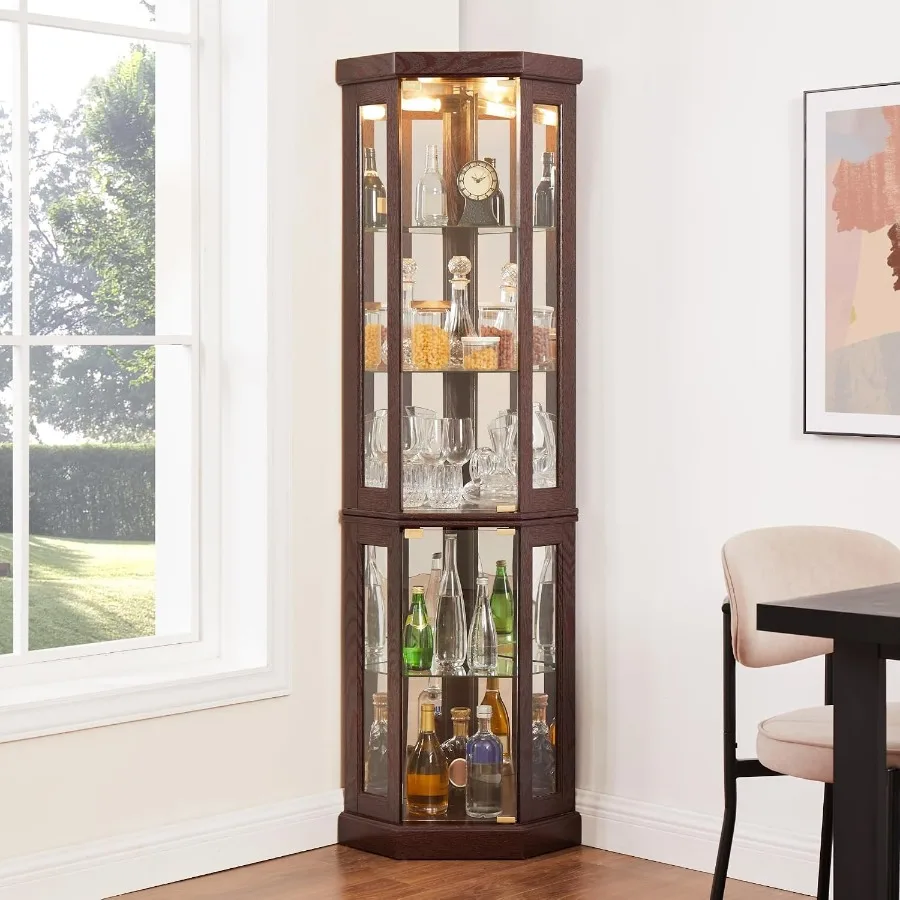 Lighted Corner Storage Cabinet - огляд і ціна Storage & Organization