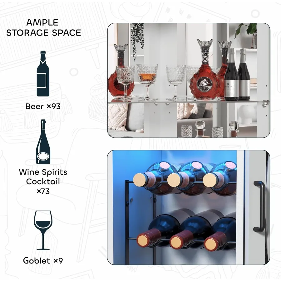 68.9 Tall Corner Bar Cabinet f - огляд і ціна Lighting