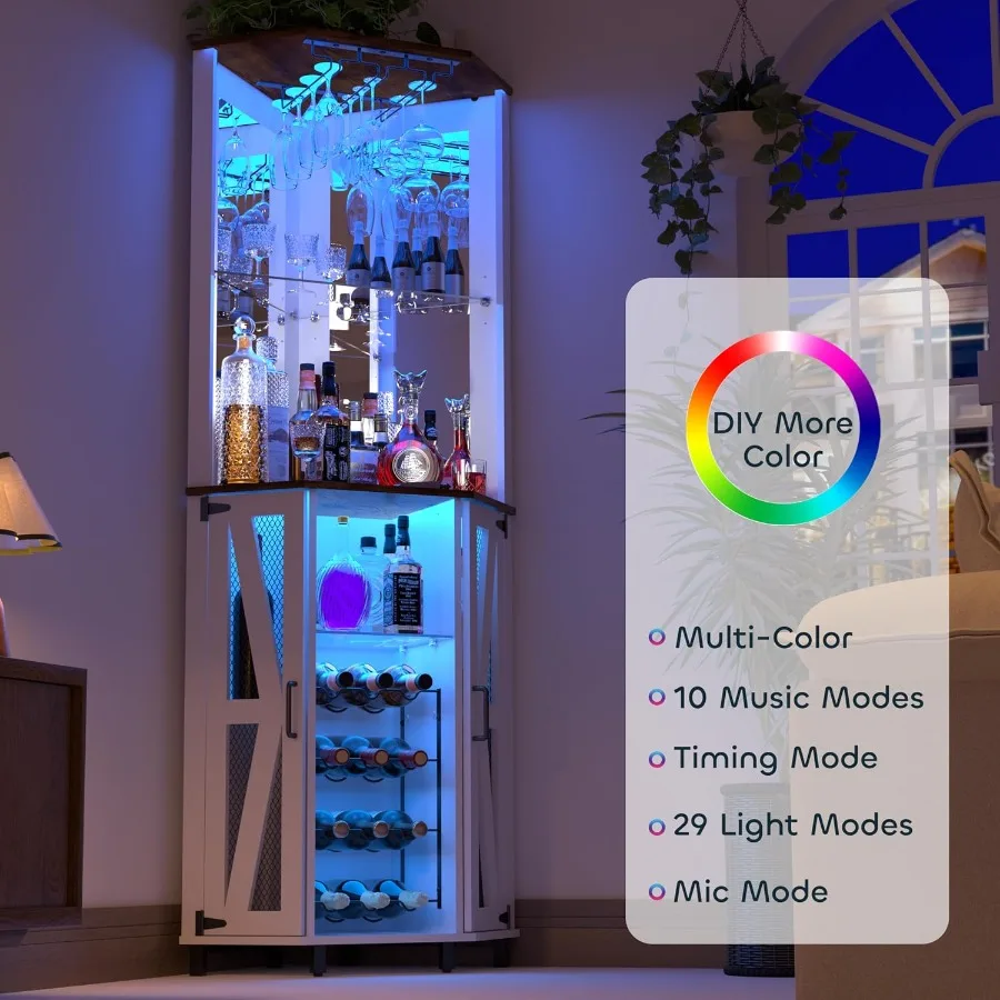 68.9 Tall Corner Bar Cabinet f - огляд і ціна Lighting