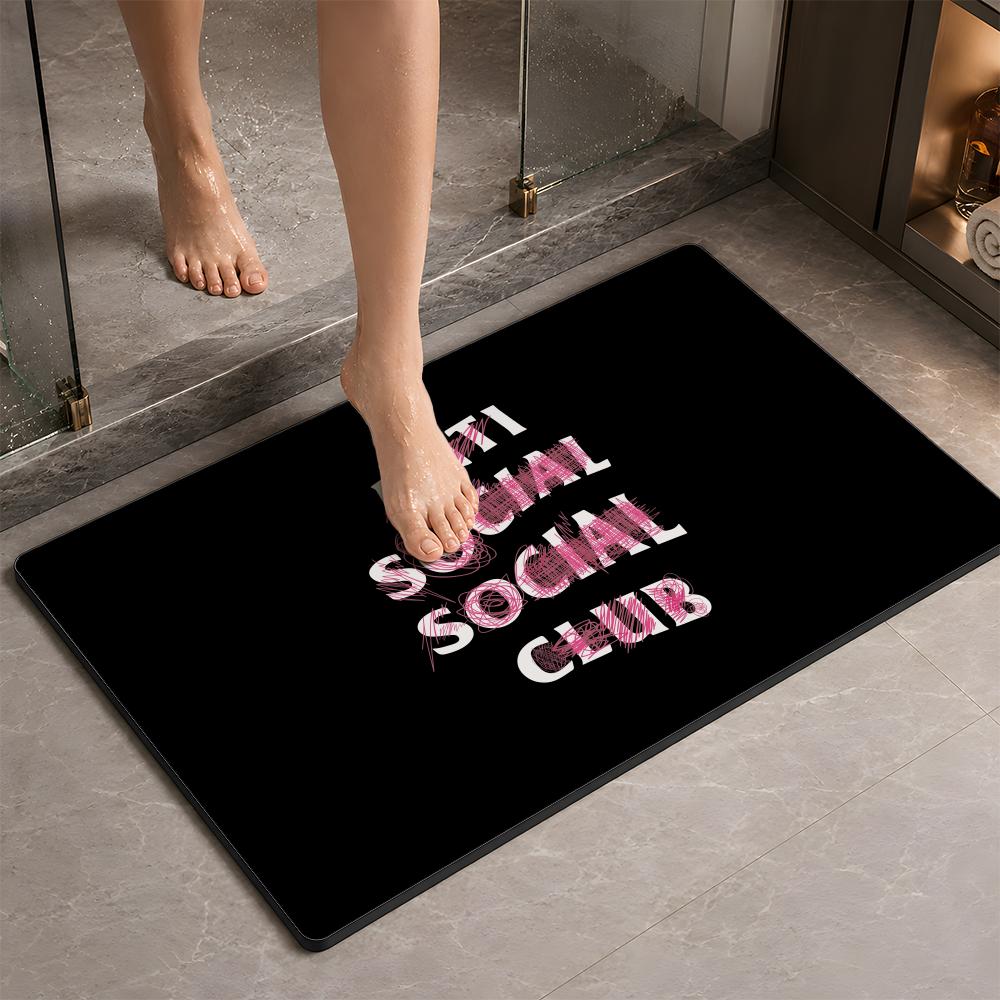 Fashion A ANTI SOCIAL SOCIAL C - огляд і ціна Quick Dry Diatomite Bath Mat